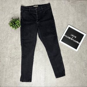 Levi’s Mile High Super Skinny Black Jeans